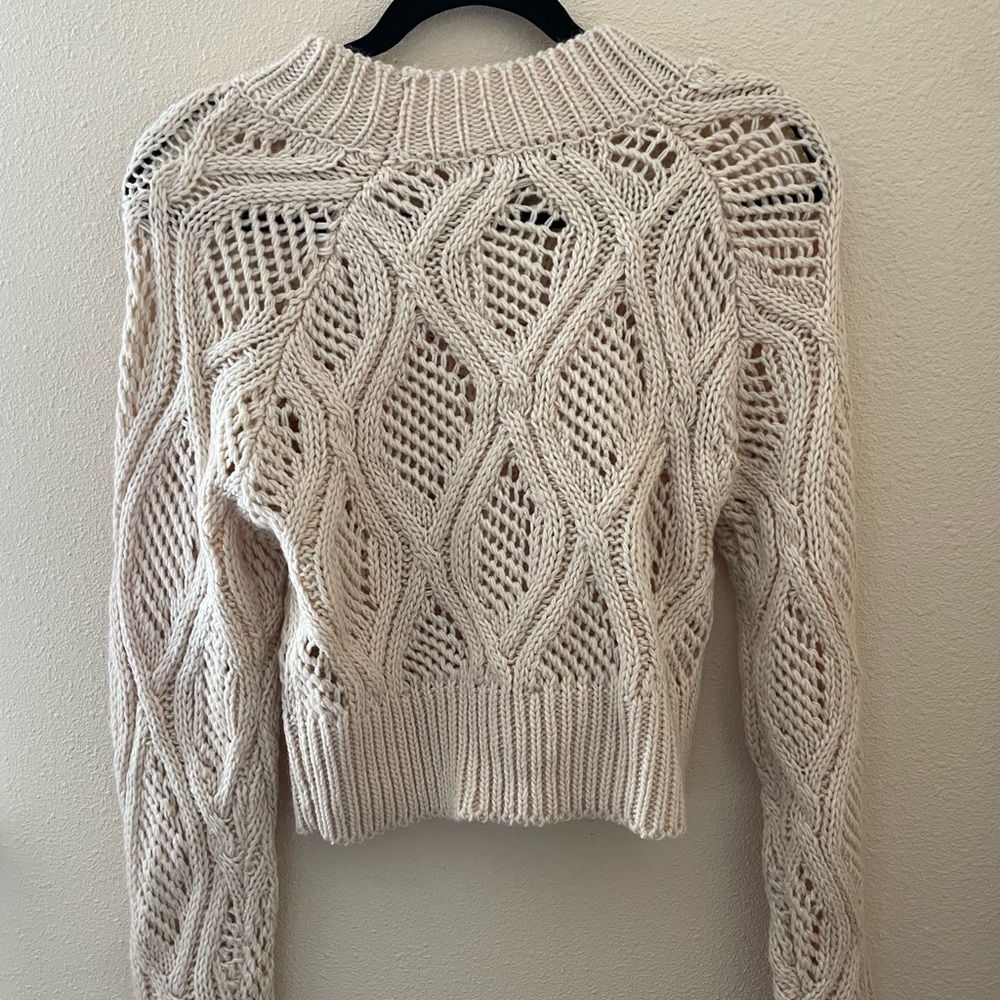 Cream Knit Sweater from F21